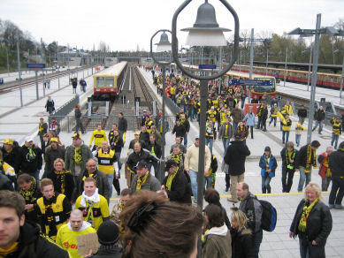 S-Bahn Station Olympiastadion 17:55