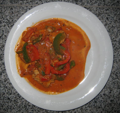 Schweinegeschnetzeltes mit Pep