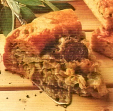 Rustikale Lauchtorte