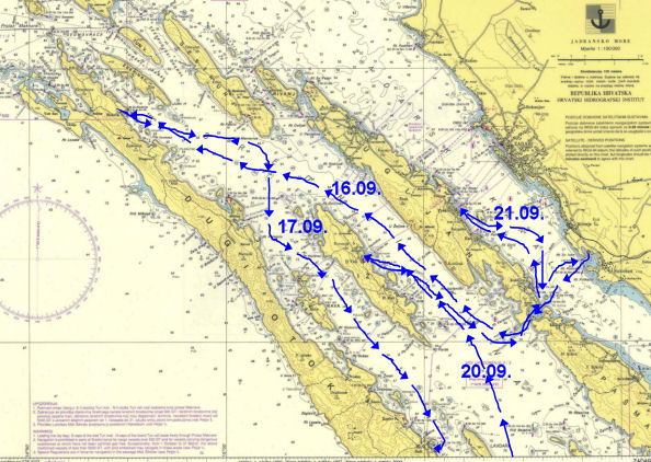 Karte aus Kroatien 1