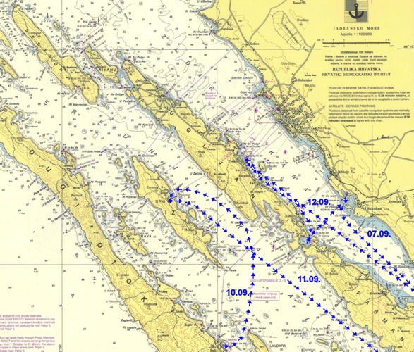 Karte aus Kroatien 1